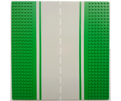 Baseplate, Road 32 x 32 7-Stud Straight with Road without White Sidelines Pattern