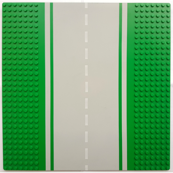 Baseplate, Road 32 x 32 7-Stud Straight with Road without White Sidelines Pattern