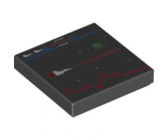 Tile 2 x 2 with Defender Video Game Display Pattern