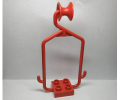 Duplo Cable Car with Plate 2 x 2 with Cable Wheel [for rolling on cable (hose) 42076]