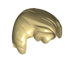Minifigure, Hair Swept Back with Widow's Peak, Sideburns and Fluffed Bangs