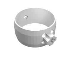 Cylinder 4 x 4 x 1 2/3 with Axle Holes