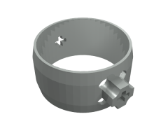 Cylinder 4 x 4 x 1 2/3 with Axle Holes