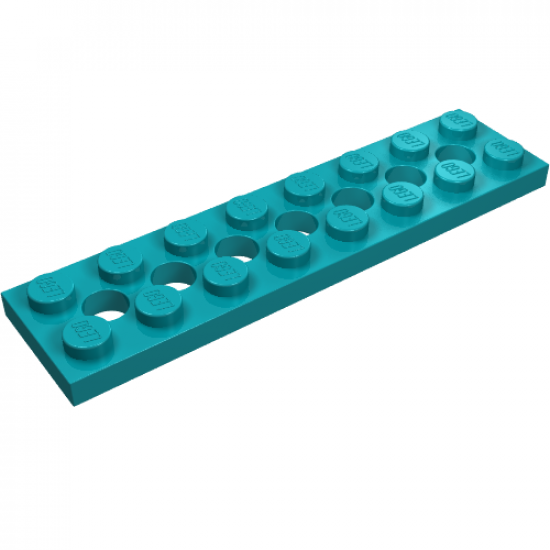 Technic, Plate 2 x 8 with 7 Holes