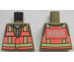 Torso Train, Safety Vest with Train Logo Pattern on both Sides