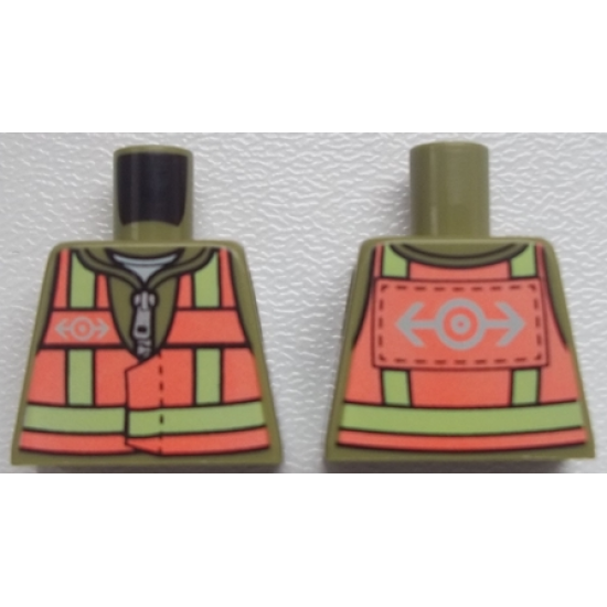 Torso Train, Safety Vest with Train Logo Pattern on both Sides