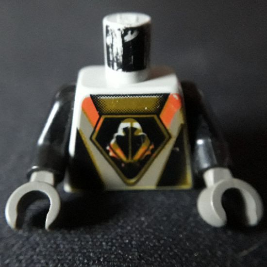 Torso Space UFO Triangular Insignia Pattern / Black Arms / Dark Gray Hands