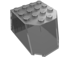 Windscreen 6 x 4 x 3 Flat Top with Studs and 1 x 4 Holes on Bottom