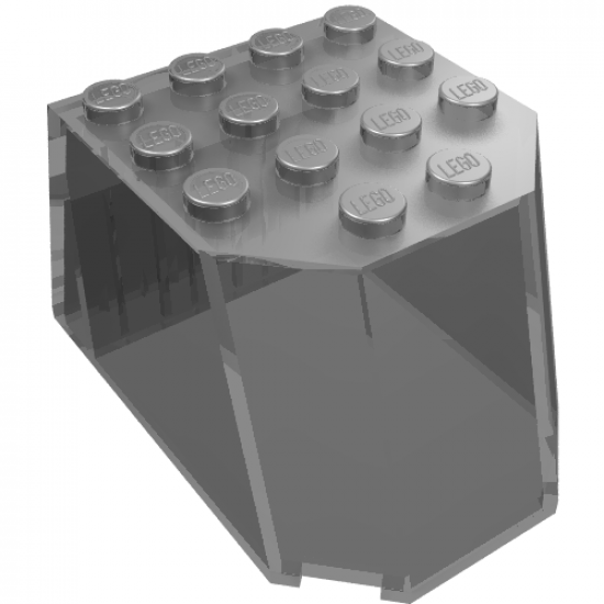 Windscreen 6 x 4 x 3 Flat Top with Studs and 1 x 4 Holes on Bottom