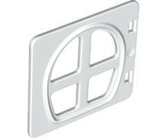 Duplo, Building Door / Window Pane 1 x 4 x 3 with Four Panes Rounded