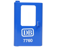 Door 1 x 4 x 5 Train Left with White 'DB 7760' Pattern (Sticker) - Set 7760