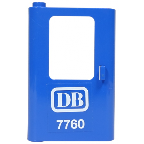 Door 1 x 4 x 5 Train Left with White 'DB 7760' Pattern (Sticker) - Set 7760