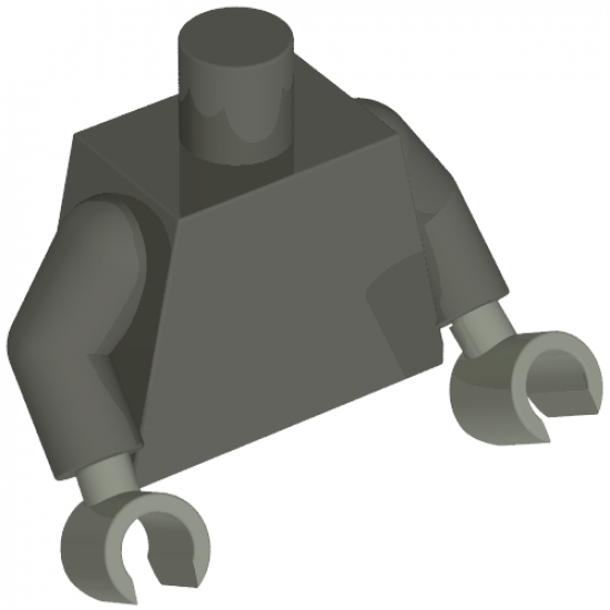 Torso Plain / Dark Gray Arms / Light Gray Hands