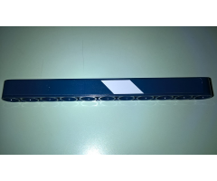 Technic, Liftarm 1 x 11 Thick with White Stripe Pattern Model Left Side (Sticker) - Set 41999