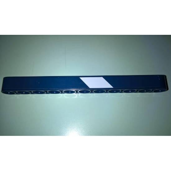 Technic, Liftarm 1 x 11 Thick with White Stripe Pattern Model Left Side (Sticker) - Set 41999