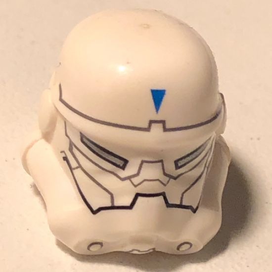 Minifigure, Headgear Helmet SW Stormtrooper, 2 Chin Holes, Special Forces Commander Pattern
