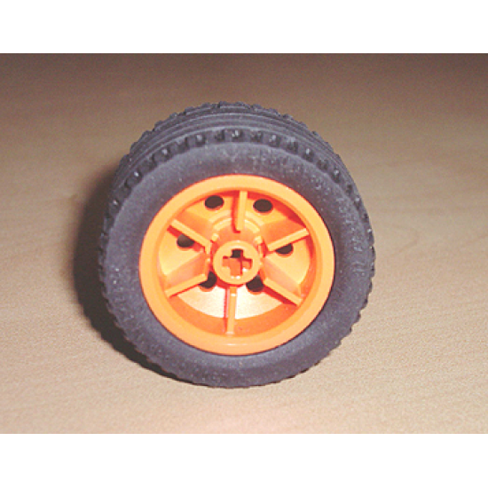 Wheel & Tire Assembly 30.4mm D. x 20mm with No Pin Holes with Black Tire 43.2 x 22 ZR (54087 / 44309)