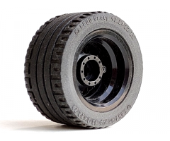 Wheel & Tire Assembly 30.4mm D. x 20mm with No Pin Holes with Black Tire 43.2 x 22 ZR (54087 / 44309)