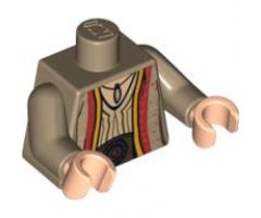 Torso Arabian Robe with Pendant and Patches Pattern / Dark Tan Arms / Light Nougat Hands