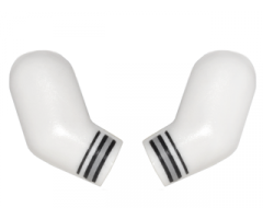 Arm, (Matching Left and Right) Pair with Black and Gray Cuffs Pattern