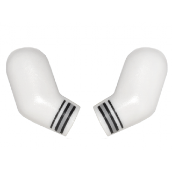Arm, (Matching Left and Right) Pair with Black and Gray Cuffs Pattern