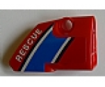 Technic, Panel Fairing # 2 Small Smooth Short, Side B With 'RESCUE' Pattern (Sticker) - Set 8068