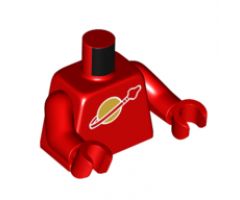 Torso Space Classic Moon Logo High on Torso Pattern, Inside with Ribs (second reissue) / Red Arms / Red Hands
