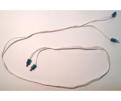 Electric, Wire 4.5V with four Blue 1-prong Connectors Hollow Pin, 96 Studs Long