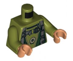 Torso SW Jumpsuit with Harness Pattern (Bistan) / Olive Green Arms / Nougat Hands