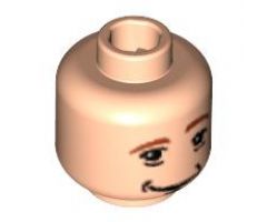 Minifigure, Head Dual Sided HP Ron with Awake / Asleep Pattern - Blocked Open Stud