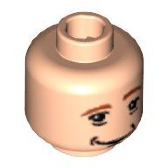 Minifigure, Head Dual Sided HP Ron with Awake / Asleep Pattern - Blocked Open Stud