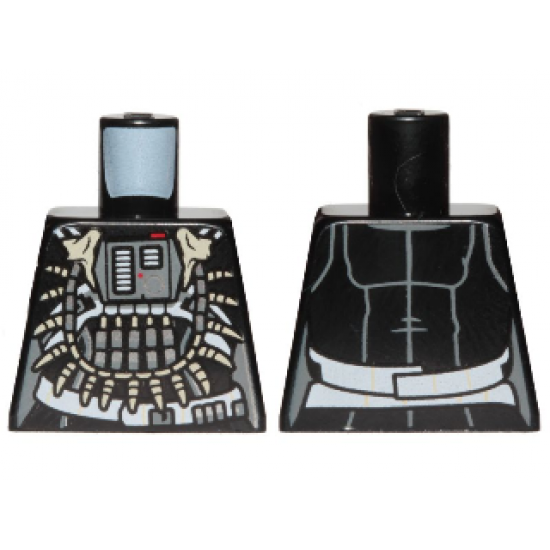Torso Female SW Jumpsuit, Necklace with Fangs and Front Panel Pattern (Enfys Nest)