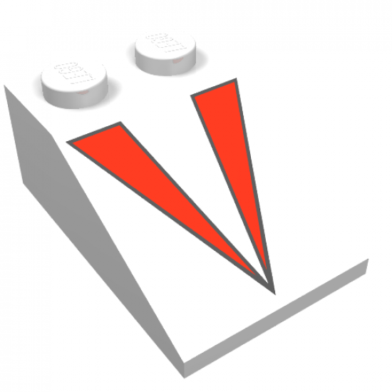 Slope 33 3 x 2 with Red Triangles Connected Pattern