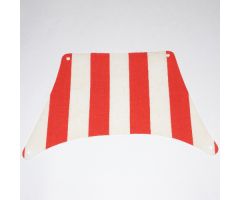 Cloth Sail 27 x 17 Top with Red Thick Stripes Pattern