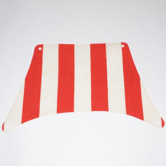 Cloth Sail 27 x 17 Top with Red Thick Stripes Pattern