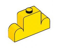 Brick, Modified 1 x 4 x 2 Center Stud Top