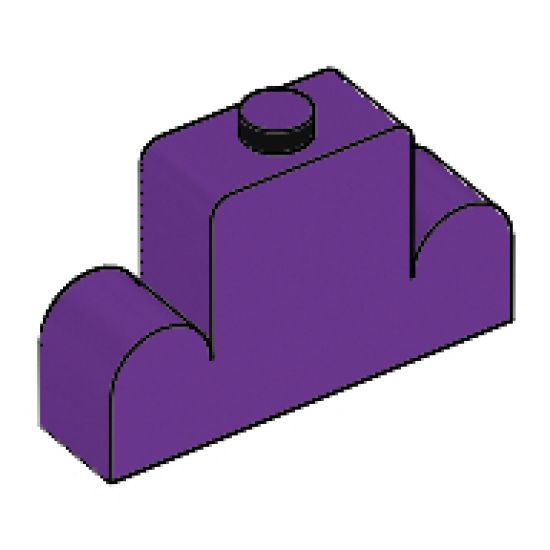 Brick, Modified 1 x 4 x 2 Center Stud Top
