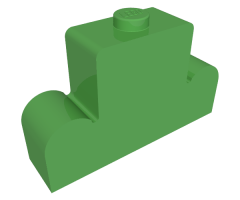 Brick, Modified 1 x 4 x 2 Center Stud Top