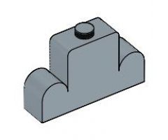 Brick, Modified 1 x 4 x 2 Center Stud Top