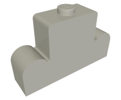 Brick, Modified 1 x 4 x 2 Center Stud Top