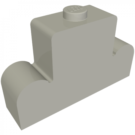 Brick, Modified 1 x 4 x 2 Center Stud Top