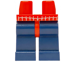 Hips and Dark Blue Legs with Spider-Man Webbing Pattern