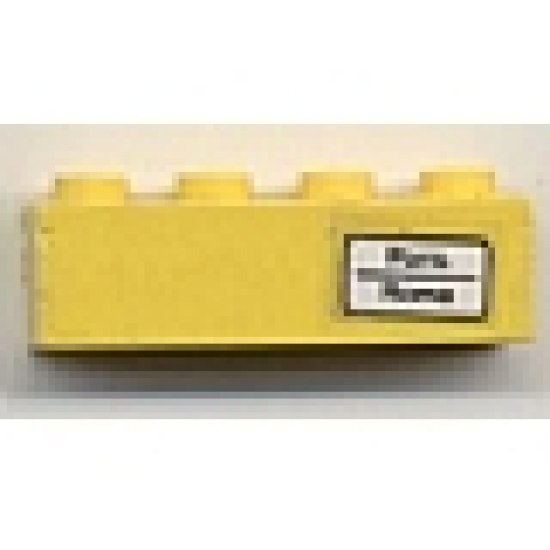Brick 1 x 4 with 'Paris - Roma' Pattern (Sticker) - Set 7710/7818