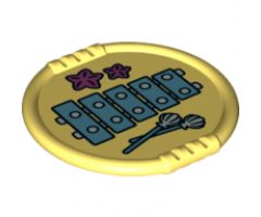 Duplo, Figure Wear & Utensil Disk with Xylophone, Shell Mallets and Starfish Pattern