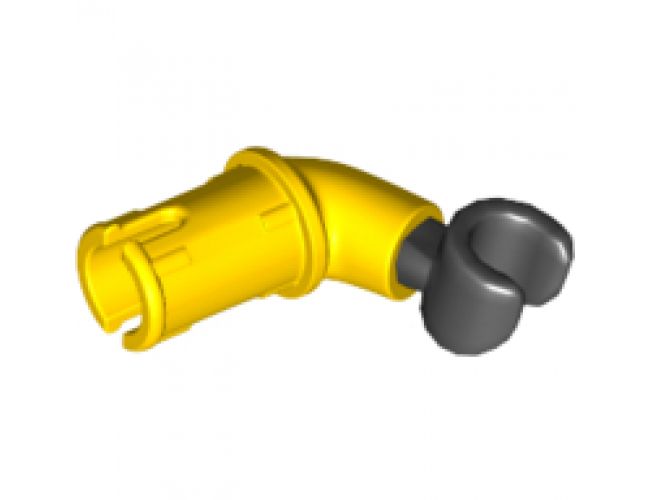 Arm with Technic Pin with Black Hand