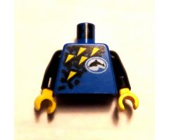 Torso Divers Dolphin Logo and Yellow Triangles Pattern / Black Arms / Yellow Hands