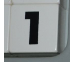 Duplo, Tile 2 x 2 x 1 with Black Number 1 Pattern