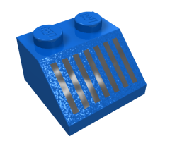 Slope 45 2 x 2 with Black Grille Pattern