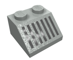 Slope 45 2 x 2 with Black Grille Pattern
