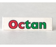 Tile 1 x 4 with Octan Pattern (Sticker) - Sets 6397 / 6472 / 6663